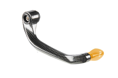 ISS105RCORO - BRAKE LEVER GUARD - SHINE CARBON- WHEELBASE L=132 MM - GOLD